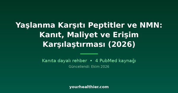 Yaşlanma Karşıtı Peptitler ve NMN: Kanıt, Maliyet ve Erişim Karşılaştırması (2026)