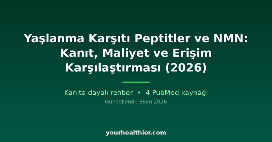 Yaşlanma Karşıtı Peptitler ve NMN: Kanıt, Maliyet ve Erişim Karşılaştırması (2026)