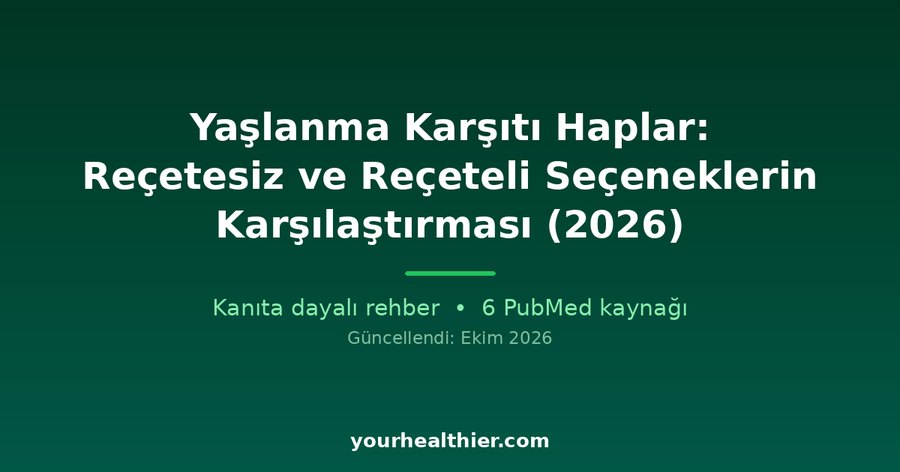 Yaşlanma Karşıtı Haplar: Reçetesiz ve Reçeteli Seçeneklerin Karşılaştırması (2026)