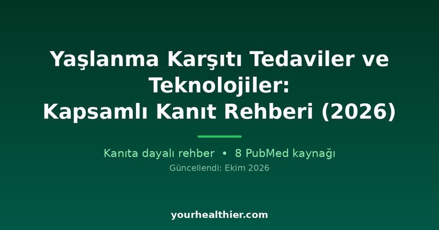 Yaşlanma Karşıtı Tedaviler ve Teknolojiler: Kapsamlı Kanıt Rehberi (2026)
