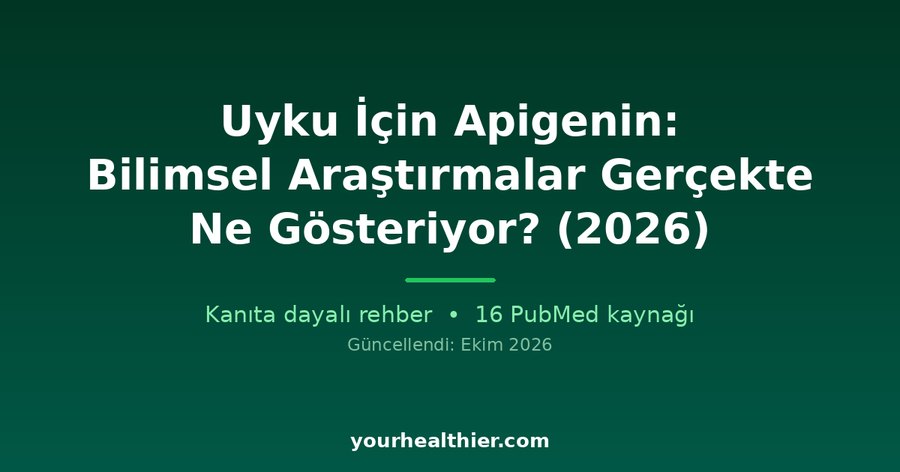 Uyku İçin Apigenin: Bilimsel Araştırmalar Gerçekte Ne Gösteriyor? (2026)