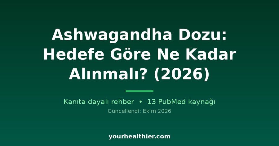 Ashwagandha Dozu: Hedefe Göre Ne Kadar Alınmalı? (2026)