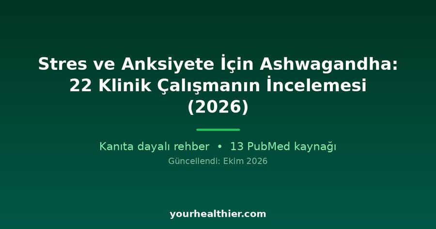Stres ve Anksiyete İçin Ashwagandha: 22 Klinik Çalışmanın İncelemesi (2026)