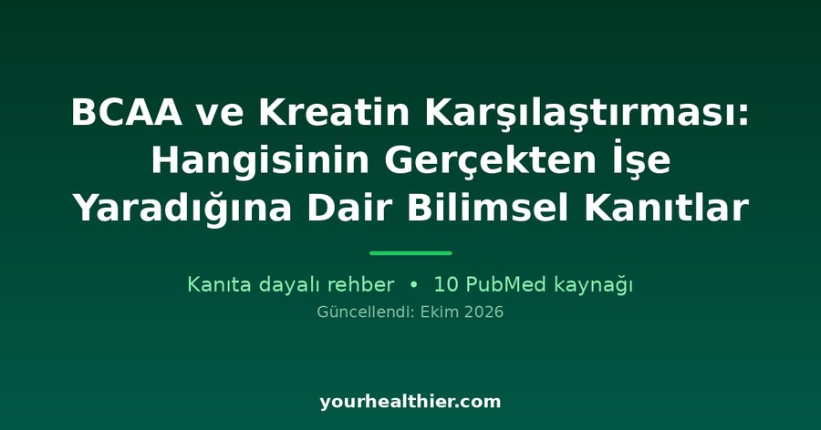 BCAA ve Kreatin Karşılaştırması: Hangisinin Gerçekten İşe Yaradığına Dair Bilimsel Kanıtlar