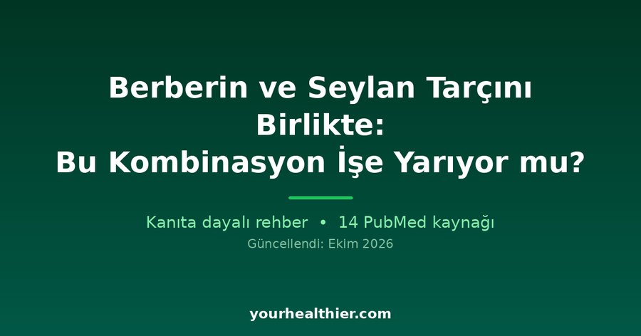 Berberin ve Seylan Tarçını Birlikte: Bu Kombinasyon İşe Yarıyor mu?