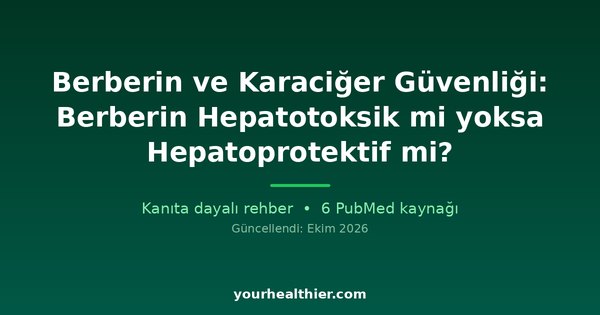 Berberin ve Karaciğer Güvenliği: Berberin Hepatotoksik mi yoksa Hepatoprotektif mi?