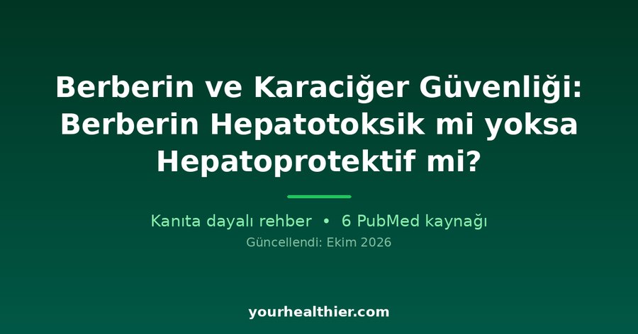 Berberin ve Karaciğer Güvenliği: Berberin Hepatotoksik mi yoksa Hepatoprotektif mi?
