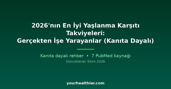 2026’nın En İyi Yaşlanma Karşıtı Takviyeleri: Gerçekten İşe Yarayanlar (Kanıta Dayalı)