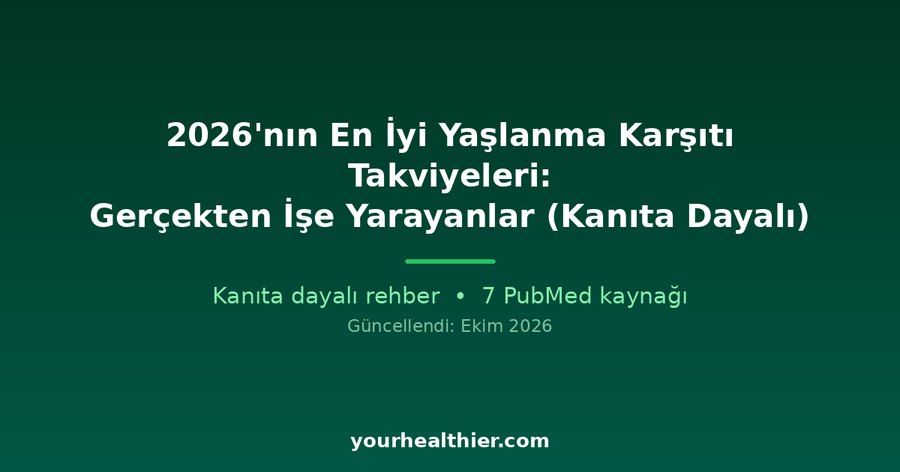 2026’nın En İyi Yaşlanma Karşıtı Takviyeleri: Gerçekten İşe Yarayanlar (Kanıta Dayalı)