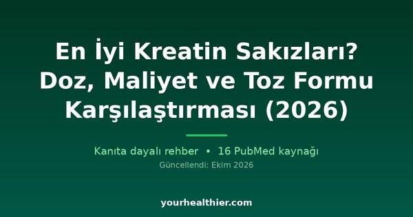 En İyi Kreatin Sakızları? Doz, Maliyet ve Toz Formu Karşılaştırması (2026)
