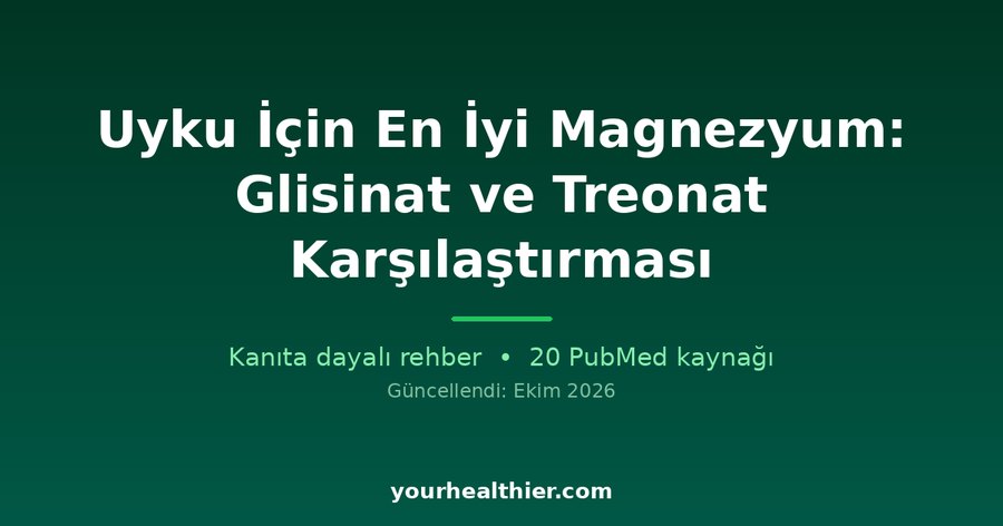 Uyku İçin En İyi Magnezyum: Glisinat ve Treonat Karşılaştırması