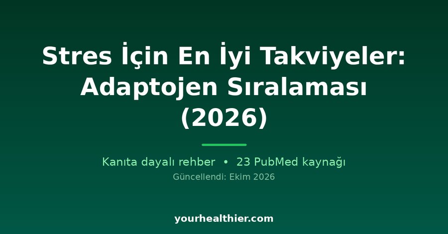 Stres İçin En İyi Takviyeler: Adaptojen Sıralaması (2026)