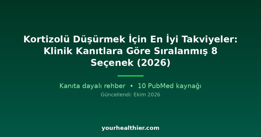 Kortizolü Düşürmek İçin En İyi Takviyeler: Klinik Kanıtlara Göre Sıralanmış 8 Seçenek (2026)