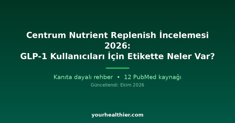 Centrum Nutrient Replenish İncelemesi 2026: GLP-1 Kullanıcıları İçin Etikette Neler Var?