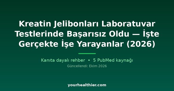 Kreatin Jelibonları Laboratuvar Testlerinde Başarısız Oldu — İşte Gerçekte İşe Yarayanlar (2026)