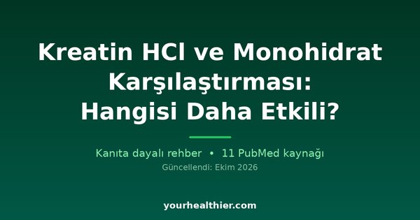 Kreatin HCl ve Monohidrat Karşılaştırması: Hangisi Daha Etkili?