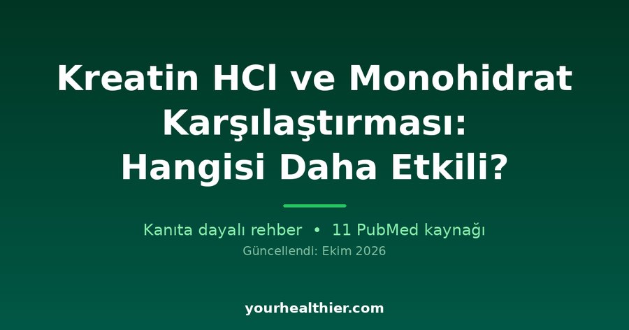 Kreatin HCl ve Monohidrat Karşılaştırması: Hangisi Daha Etkili?