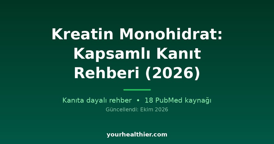Kreatin Monohidrat: Kapsamlı Kanıt Rehberi (2026)
