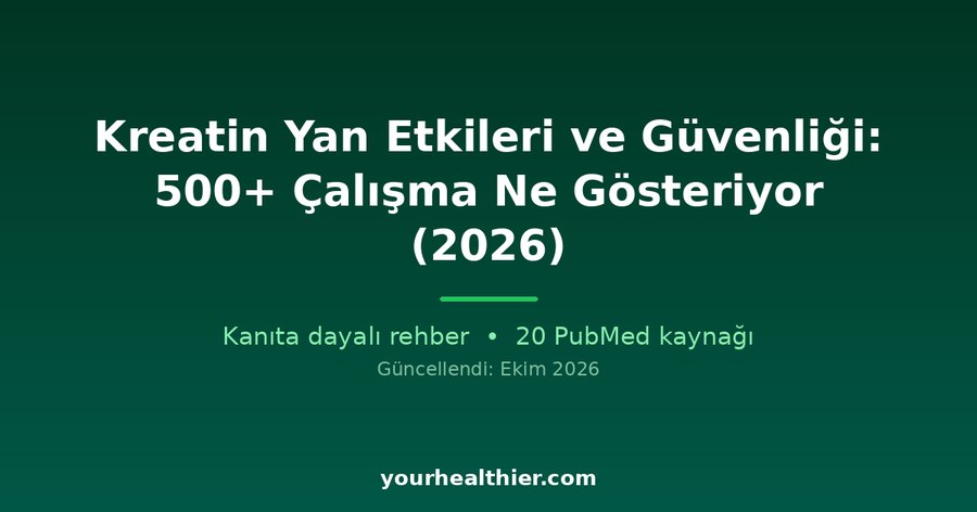 Kreatin Yan Etkileri ve Güvenliği: 500+ Çalışma Ne Gösteriyor (2026)