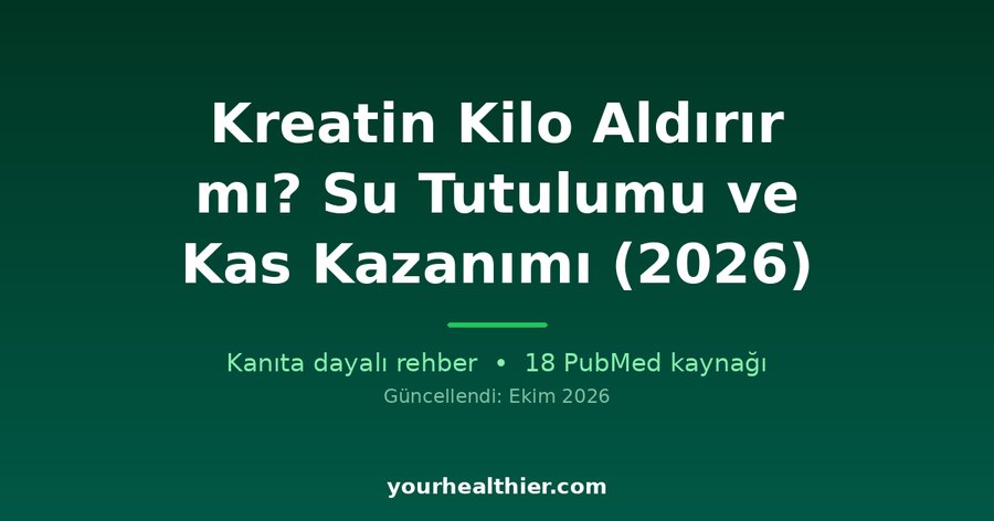 Kreatin Kilo Aldırır mı? Su Tutulumu ve Kas Kazanımı (2026)