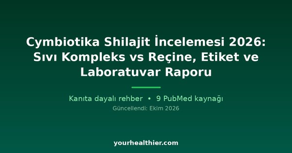 Cymbiotika Shilajit İncelemesi 2026: Sıvı Kompleks vs Reçine, Etiket ve Laboratuvar Raporu