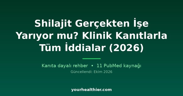 Shilajit Gerçekten İşe Yarıyor mu? Klinik Kanıtlarla Tüm İddialar (2026)