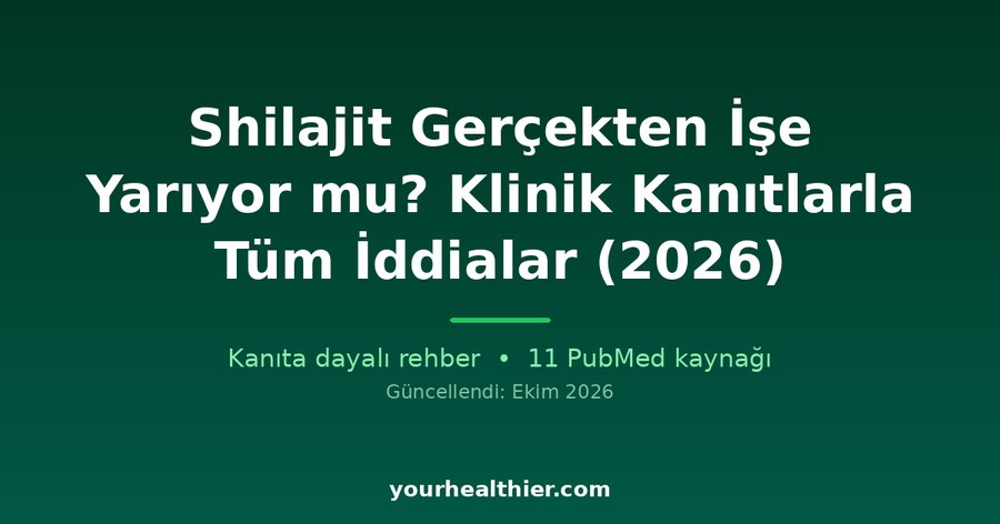 Shilajit Gerçekten İşe Yarıyor mu? Klinik Kanıtlarla Tüm İddialar (2026)