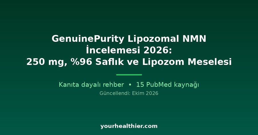 GenuinePurity Lipozomal NMN İncelemesi 2026: 250 mg, %96 Saflık ve Lipozom Meselesi