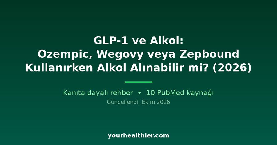 GLP-1 ve Alkol: Ozempic, Wegovy veya Zepbound Kullanırken Alkol Alınabilir mi? (2026)