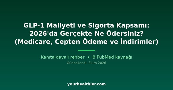 GLP-1 Maliyeti ve Sigorta Kapsamı: 2026’da Gerçekte Ne Ödersiniz? (Medicare, Cepten Ödeme ve İndirimler)