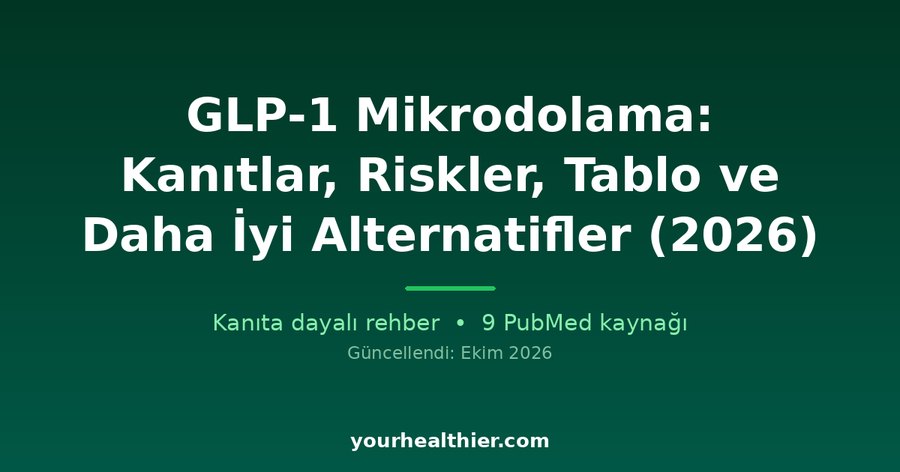 GLP-1 Mikrodolama: Kanıtlar, Riskler, Tablo ve Daha İyi Alternatifler (2026)