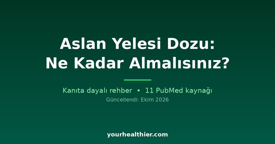 Aslan Yelesi Dozu: Ne Kadar Almalısınız?