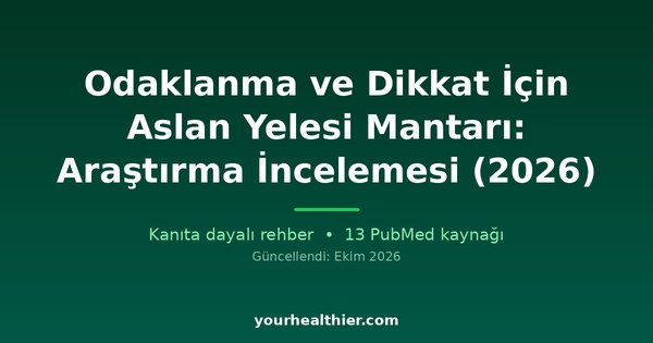 Odaklanma ve Dikkat İçin Aslan Yelesi Mantarı: Araştırma İncelemesi (2026)