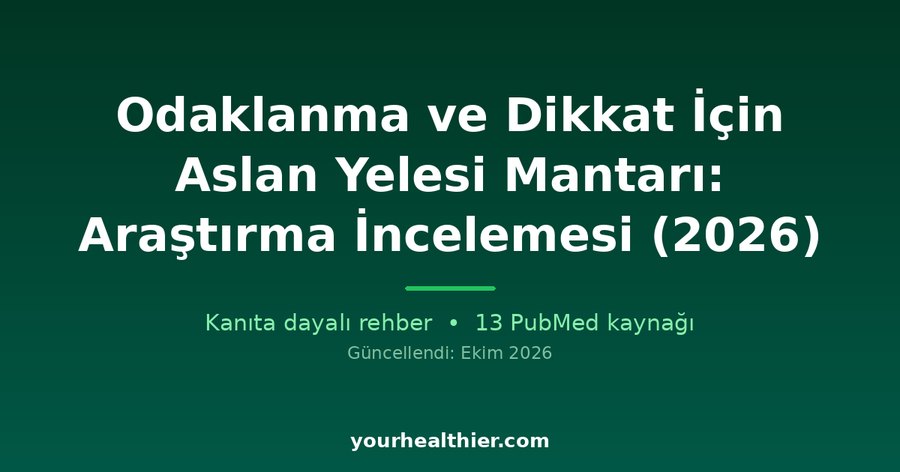 Odaklanma ve Dikkat İçin Aslan Yelesi Mantarı: Araştırma İncelemesi (2026)