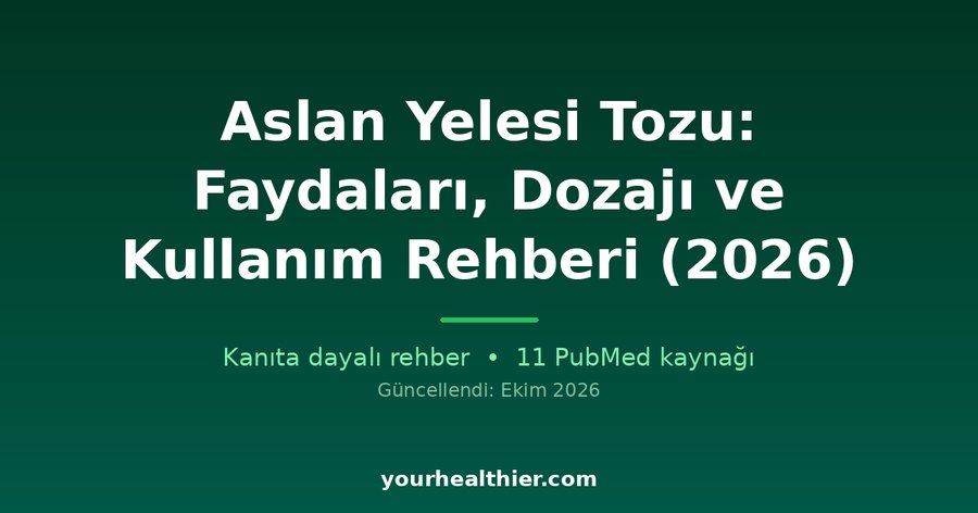 Aslan Yelesi Tozu: Faydaları, Dozajı ve Kullanım Rehberi (2026)