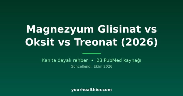 Magnezyum Glisinat vs Oksit vs Treonat (2026)