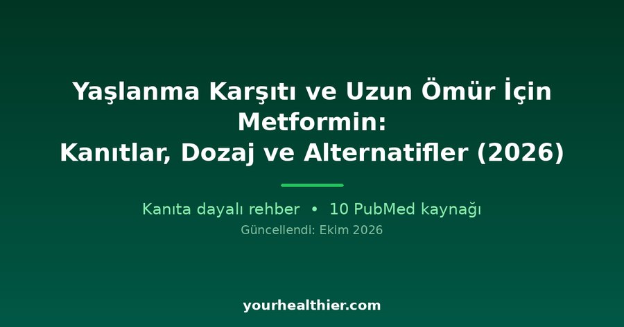 Yaşlanma Karşıtı ve Uzun Ömür İçin Metformin: Kanıtlar, Dozaj ve Alternatifler (2026)