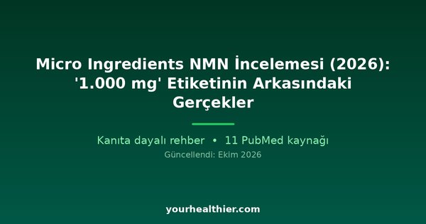 Micro Ingredients NMN İncelemesi (2026): ‘1.000 mg’ Etiketinin Arkasındaki Gerçekler