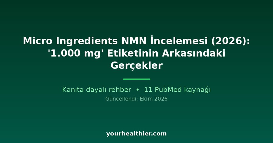 Micro Ingredients NMN İncelemesi (2026): ‘1.000 mg’ Etiketinin Arkasındaki Gerçekler