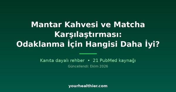 Mantar Kahvesi ve Matcha Karşılaştırması: Odaklanma İçin Hangisi Daha İyi?