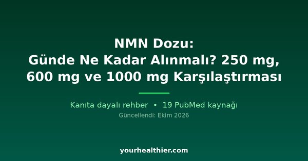 NMN Dozu: Günde Ne Kadar Alınmalı? 250 mg, 600 mg ve 1000 mg Karşılaştırması