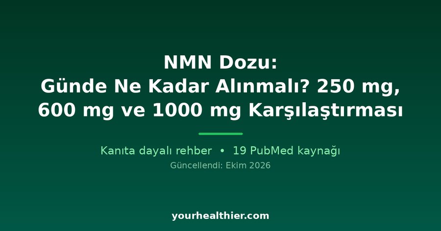 NMN Dozu: Günde Ne Kadar Alınmalı? 250 mg, 600 mg ve 1000 mg Karşılaştırması