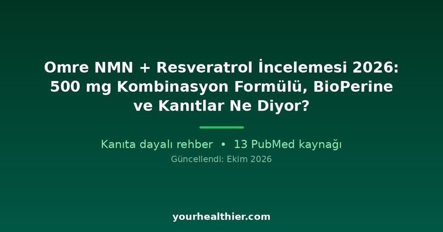 Omre NMN + Resveratrol İncelemesi 2026: 500 mg Kombinasyon Formülü, BioPerine ve Kanıtlar Ne Diyor?