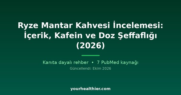 Ryze Mantar Kahvesi İncelemesi: İçerik, Kafein ve Doz Şeffaflığı (2026)