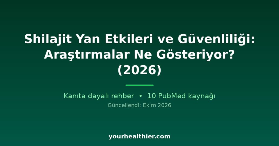 Shilajit Yan Etkileri ve Güvenliliği: Araştırmalar Ne Gösteriyor? (2026)