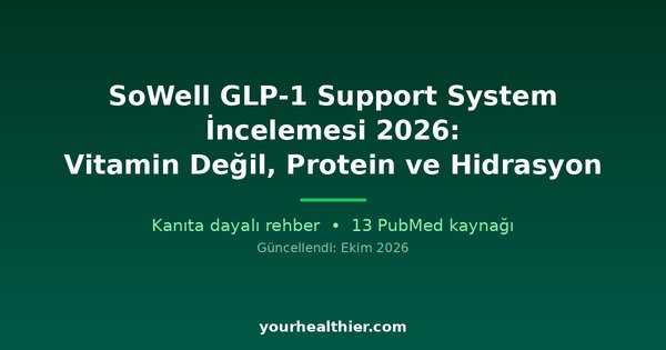 SoWell GLP-1 Support System İncelemesi 2026: Vitamin Değil, Protein ve Hidrasyon