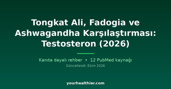 Tongkat Ali, Fadogia ve Ashwagandha Karşılaştırması: Testosteron (2026)