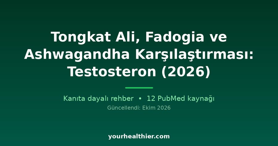Tongkat Ali, Fadogia ve Ashwagandha Karşılaştırması: Testosteron (2026)