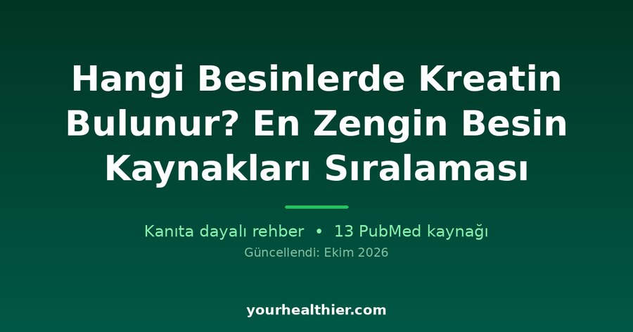 Hangi Besinlerde Kreatin Bulunur? En Zengin Besin Kaynakları Sıralaması