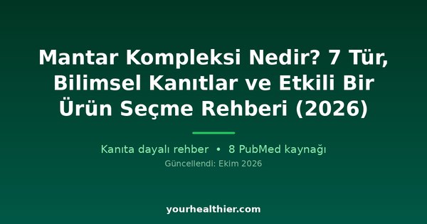 Mantar Kompleksi Nedir? 7 Tür, Bilimsel Kanıtlar ve Etkili Bir Ürün Seçme Rehberi (2026)